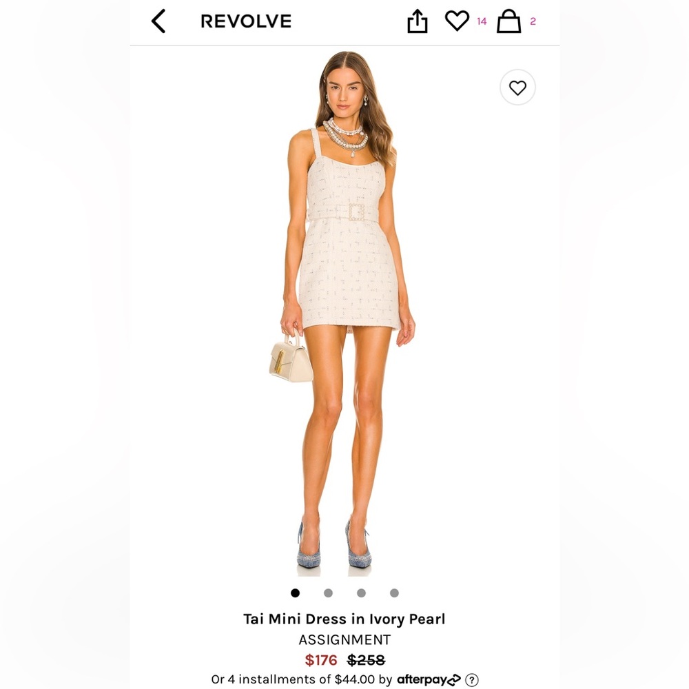 The mini dress in Ivory Pearl - ASSIGNMENT
